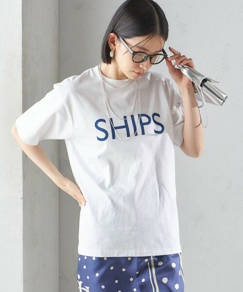 セール】 【SHIPS別注】Champion: SHIPS LOGO プリント TEE （T