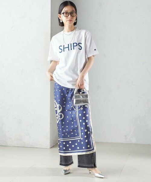 SHIPS / シップス Tシャツ | 【SHIPS別注】Champion: SHIPS LOGO プリント TEE | 詳細5