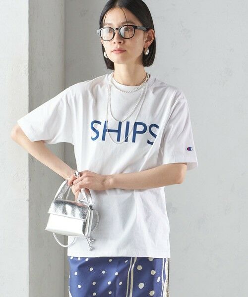 SHIPS / シップス Tシャツ | 【SHIPS別注】Champion: SHIPS LOGO プリント TEE | 詳細7