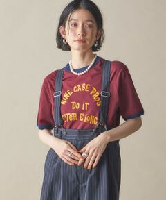 SHIPS / シップス Tシャツ | SHIPS NINE CASE:〈洗濯機可能〉プリント リンガー TEE