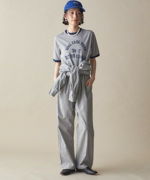 SHIPS / シップス Tシャツ | SHIPS NINE CASE:〈洗濯機可能〉プリント リンガー TEE | 詳細2