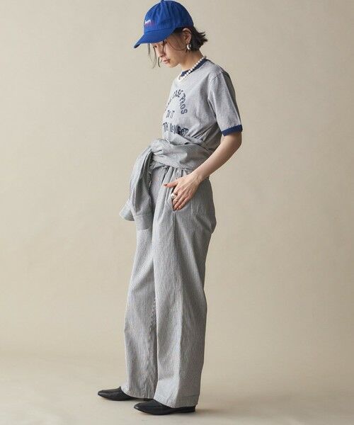 SHIPS / シップス Tシャツ | SHIPS NINE CASE:〈洗濯機可能〉プリント リンガー TEE | 詳細3