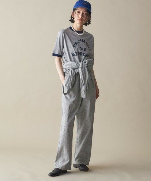 SHIPS / シップス Tシャツ | SHIPS NINE CASE:〈洗濯機可能〉プリント リンガー TEE | 詳細6