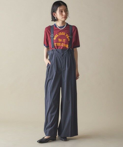 SHIPS / シップス Tシャツ | SHIPS NINE CASE:〈洗濯機可能〉プリント リンガー TEE | 詳細19