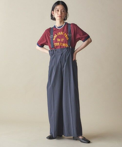 SHIPS / シップス Tシャツ | SHIPS NINE CASE:〈洗濯機可能〉プリント リンガー TEE | 詳細20