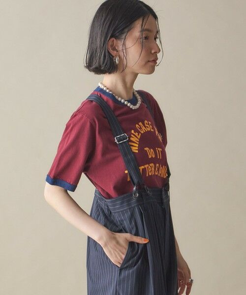 SHIPS / シップス Tシャツ | SHIPS NINE CASE:〈洗濯機可能〉プリント リンガー TEE | 詳細28