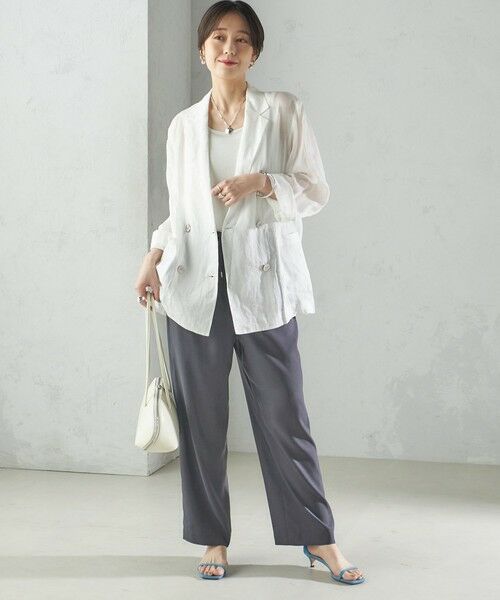 SHIPS / シップス その他パンツ | 〈手洗い可能〉キュプラ混 ツイル ポケット パンツ | 詳細1