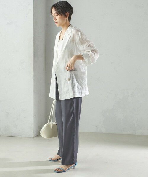 SHIPS / シップス その他パンツ | 〈手洗い可能〉キュプラ混 ツイル ポケット パンツ | 詳細2