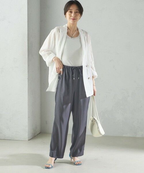 SHIPS / シップス その他パンツ | 〈手洗い可能〉キュプラ混 ツイル ポケット パンツ | 詳細5