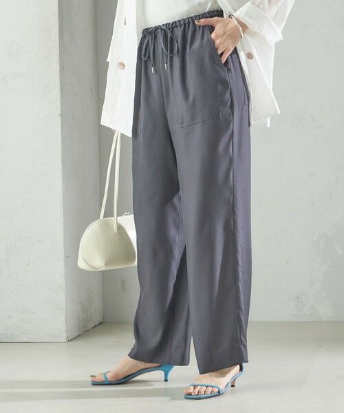 SHIPS / シップス その他パンツ | 〈手洗い可能〉キュプラ混 ツイル ポケット パンツ | 詳細8