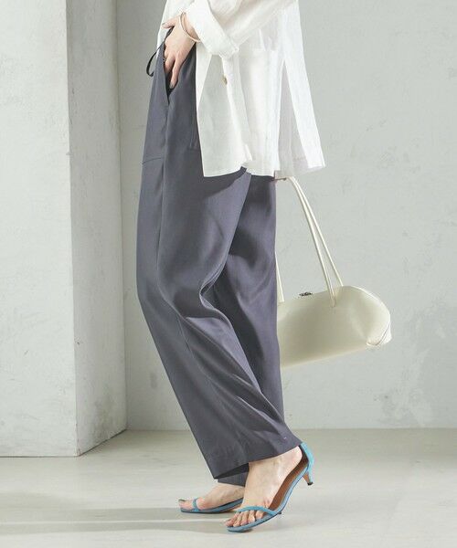 SHIPS / シップス その他パンツ | 〈手洗い可能〉キュプラ混 ツイル ポケット パンツ | 詳細9