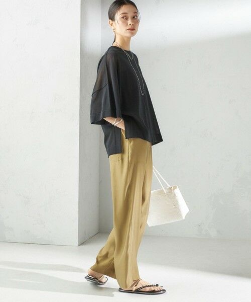 SHIPS / シップス その他パンツ | 〈手洗い可能〉キュプラ混 ツイル ポケット パンツ | 詳細25