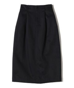 SHIPS / シップス ミニ・ひざ丈スカート | SHIPS Primary Navy Label:コットン チノ コクーン スカート: