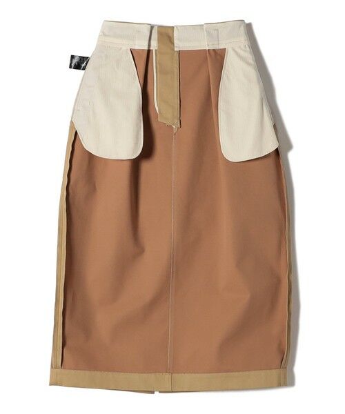 SHIPS / シップス ミニ・ひざ丈スカート | SHIPS Primary Navy Label:コットン チノ コクーン スカート: | 詳細2