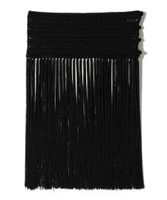 SHIPS / シップス ミニ・ひざ丈スカート | 【SHIPS別注】BINDU:ラップ フリンジ スカート