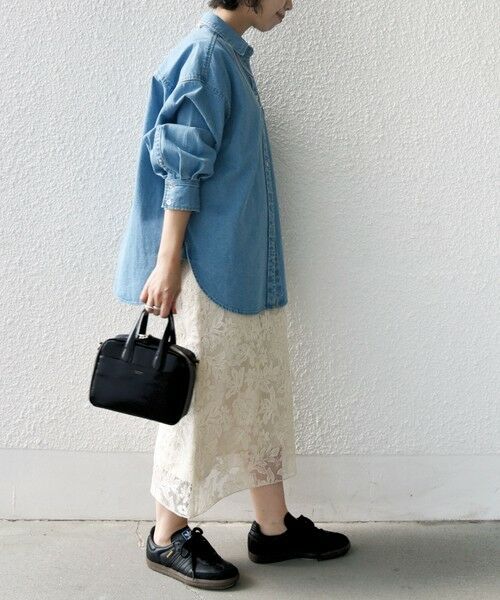 SHIPS / シップス ミニ・ひざ丈スカート | シアー エンブロイダリー スカート | 詳細3