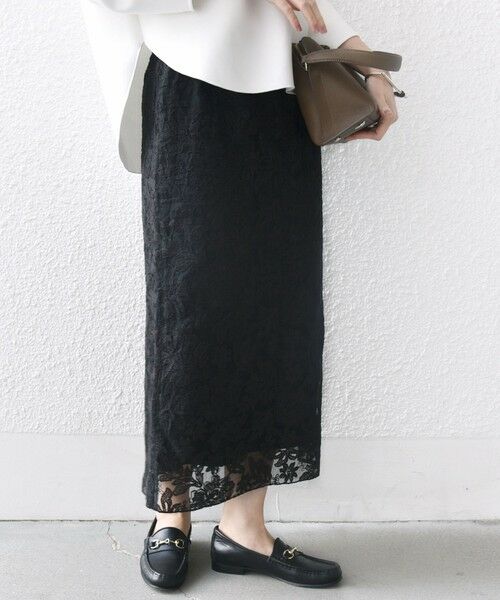 SHIPS / シップス ミニ・ひざ丈スカート | シアー エンブロイダリー スカート | 詳細12