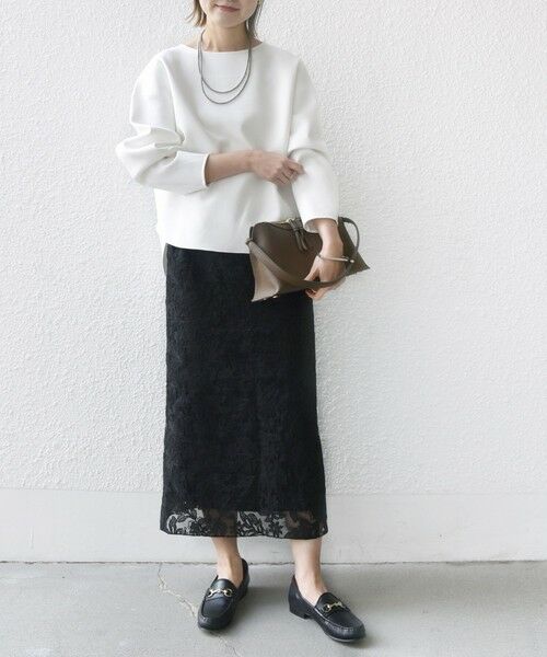 SHIPS / シップス ミニ・ひざ丈スカート | シアー エンブロイダリー スカート | 詳細9