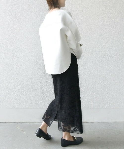 SHIPS / シップス ミニ・ひざ丈スカート | シアー エンブロイダリー スカート | 詳細10