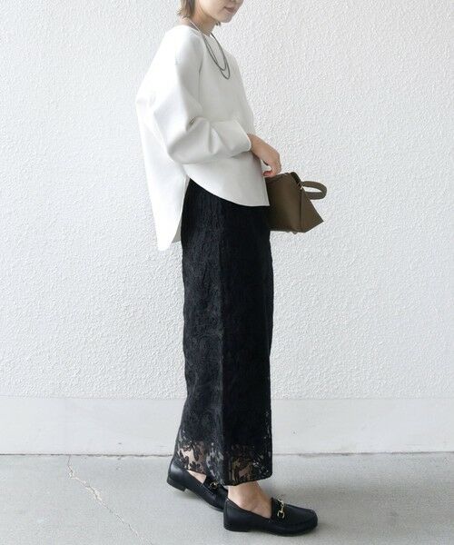 SHIPS / シップス ミニ・ひざ丈スカート | シアー エンブロイダリー スカート | 詳細11