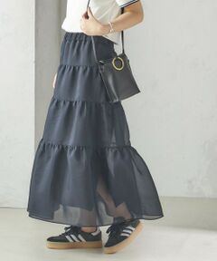 SHIPS / シップス ロング・マキシ丈スカート | オーガンジー ティアード スカート