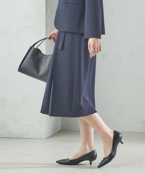 SHIPS / シップス ミニ・ひざ丈スカート | トリアセテート混 セミ タイト スカート | 詳細11