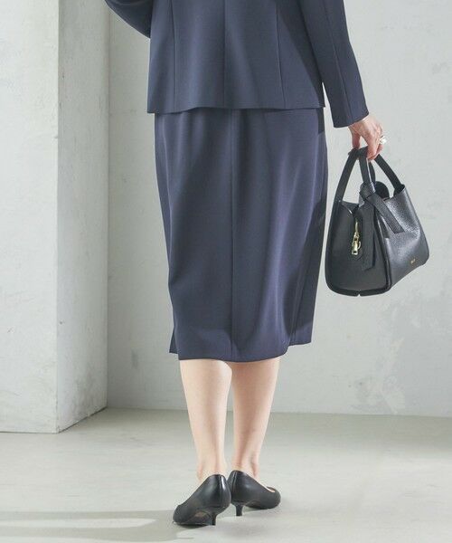 SHIPS / シップス ミニ・ひざ丈スカート | トリアセテート混 セミ タイト スカート | 詳細12