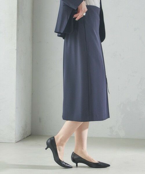 SHIPS / シップス ミニ・ひざ丈スカート | トリアセテート混 セミ タイト スカート | 詳細13