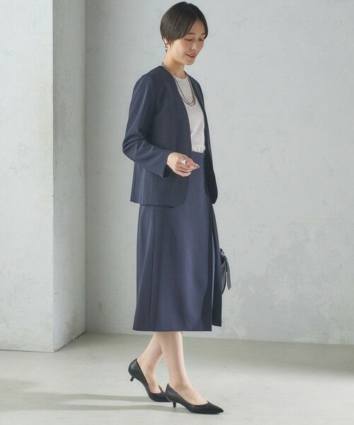 SHIPS / シップス ミニ・ひざ丈スカート | トリアセテート混 セミ タイト スカート | 詳細6