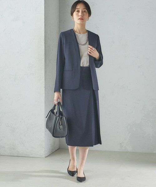 SHIPS / シップス ミニ・ひざ丈スカート | トリアセテート混 セミ タイト スカート | 詳細7