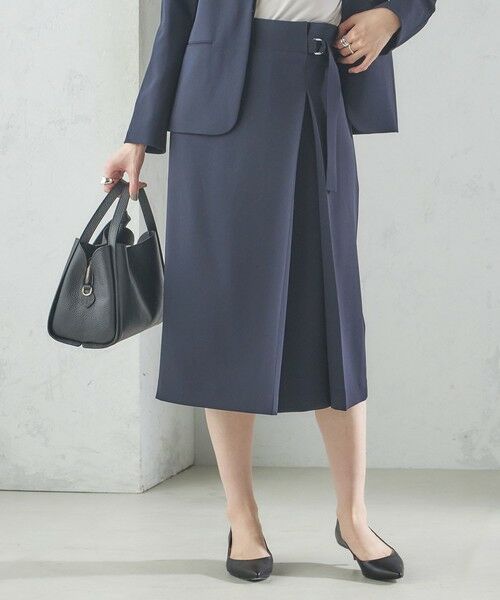 SHIPS / シップス ミニ・ひざ丈スカート | トリアセテート混 セミ タイト スカート | 詳細9