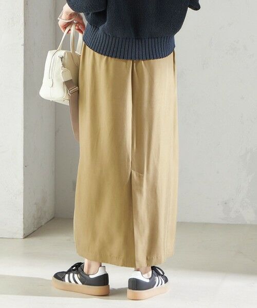 SHIPS / シップス ロング・マキシ丈スカート | 〈手洗い可能〉キュプラ混 ツイル ドロスト スカート | 詳細28