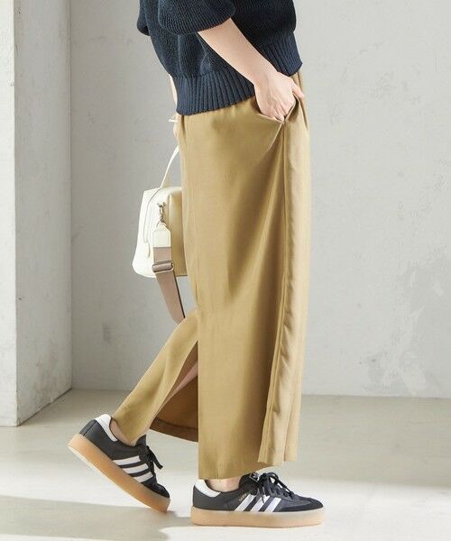 SHIPS / シップス ロング・マキシ丈スカート | 〈手洗い可能〉キュプラ混 ツイル ドロスト スカート | 詳細29