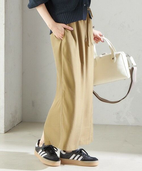SHIPS / シップス ロング・マキシ丈スカート | 〈手洗い可能〉キュプラ混 ツイル ドロスト スカート | 詳細30