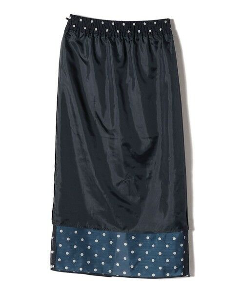 SHIPS / シップス ロング・マキシ丈スカート | 《予約》〈手洗い可能〉ウエスト ゴム シアー ドット タイト スカート | 詳細10