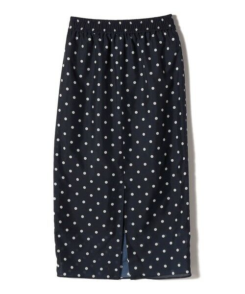 SHIPS / シップス ロング・マキシ丈スカート | 《予約》〈手洗い可能〉ウエスト ゴム シアー ドット タイト スカート | 詳細9