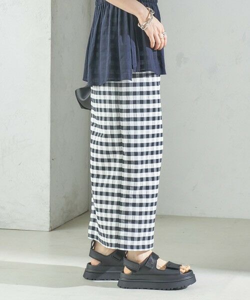 SHIPS / シップス ロング・マキシ丈スカート | 〈手洗い可能〉ギンガム チェック タイト スカート | 詳細10