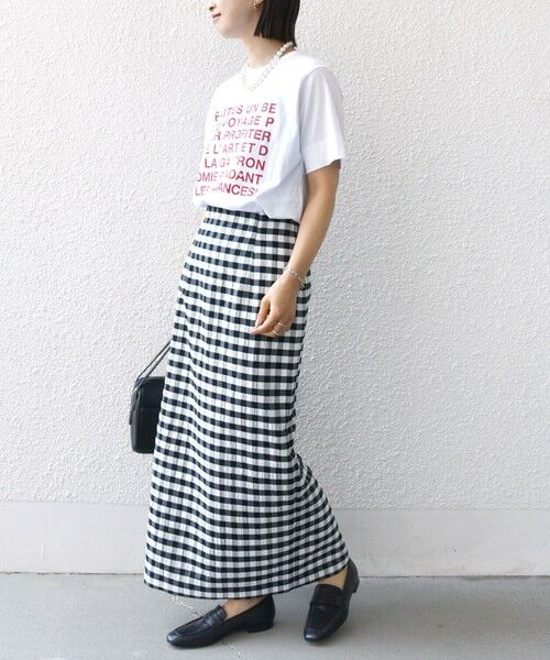 SHIPS / シップス ロング・マキシ丈スカート | 〈手洗い可能〉ギンガム チェック タイト スカート | 詳細17