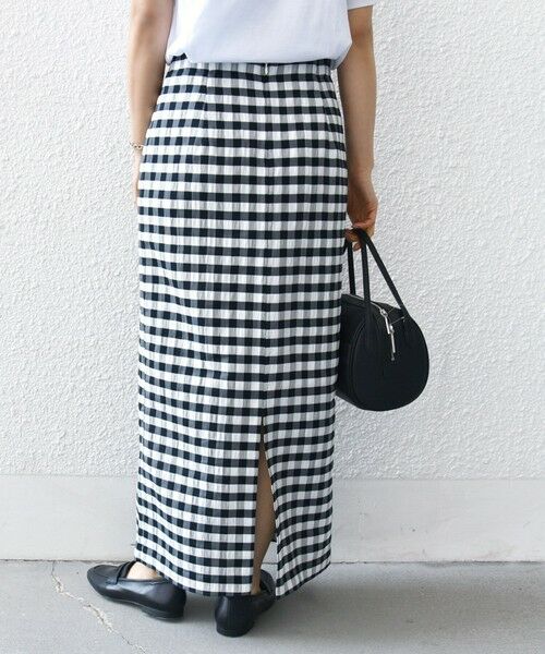 SHIPS / シップス ロング・マキシ丈スカート | 〈手洗い可能〉ギンガム チェック タイト スカート | 詳細22