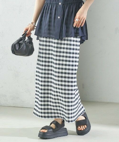 'S MaxMara ギンガムチェック タイトスカート セール】 ≪S-LLsize≫ ギンガムチェックタイトスカート【洗濯機