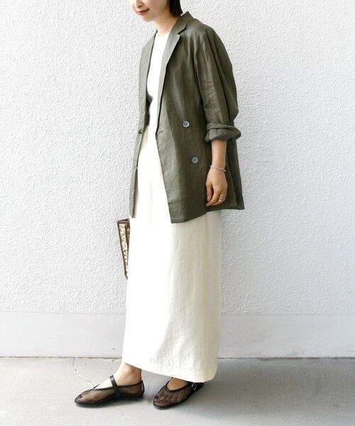 SHIPS / シップス ロング・マキシ丈スカート | 〈手洗い可能〉シアー シャイニー ウエスト ゴム ギャザー スカート | 詳細2