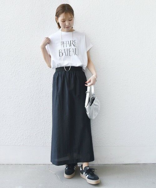 SHIPS / シップス ロング・マキシ丈スカート | 〈手洗い可能〉シアー シャイニー ウエスト ゴム ギャザー スカート | 詳細11