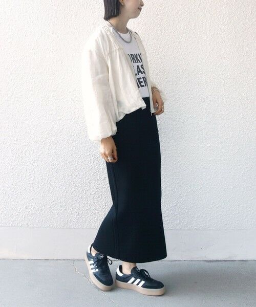 SHIPS / シップス ブルゾン | 〈手洗い可能〉バック ギャザー リネン ジップ ブルゾン | 詳細15