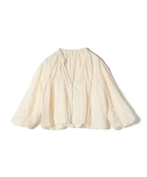 SHIPS / シップス ブルゾン | 〈手洗い可能〉バック ギャザー リネン ジップ ブルゾン | 詳細21