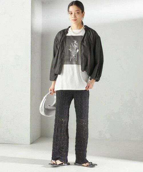 SHIPS / シップス ブルゾン | 〈手洗い可能〉バック ギャザー リネン ジップ ブルゾン | 詳細23