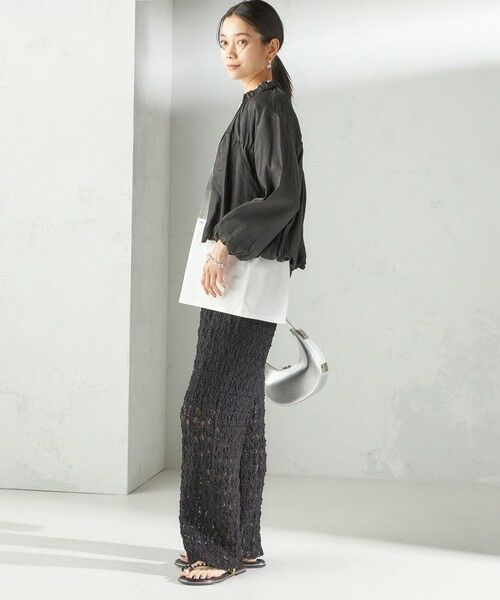 SHIPS / シップス ブルゾン | 〈手洗い可能〉バック ギャザー リネン ジップ ブルゾン | 詳細24