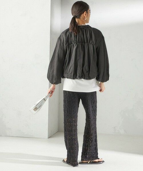 SHIPS / シップス ブルゾン | 〈手洗い可能〉バック ギャザー リネン ジップ ブルゾン | 詳細25