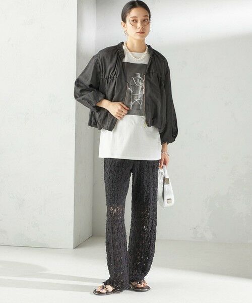 SHIPS / シップス ブルゾン | 〈手洗い可能〉バック ギャザー リネン ジップ ブルゾン | 詳細27