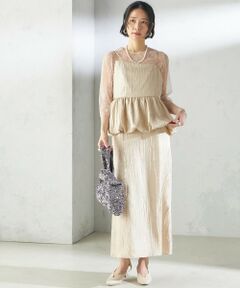 SHIPS / シップス ドレス | kaene:バルーン ペプラム ドレス（セレモニー対応可）