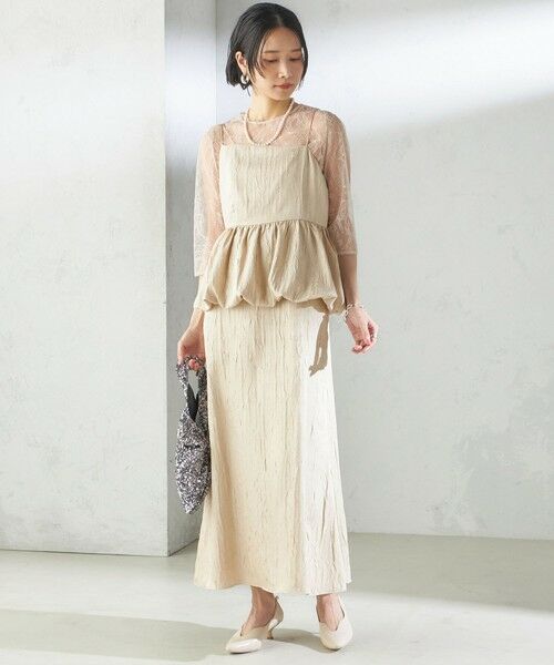 SHIPS / シップス ドレス | kaene:バルーン ペプラム ドレス（セレモニー対応可） | 詳細1